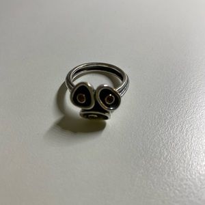 Rare pandora ring (14k + rhodolite)